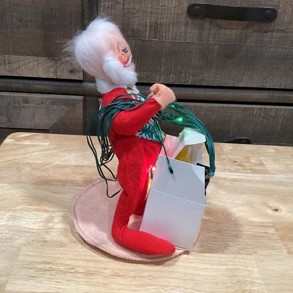 Annalee Mobilitee Dolls 7" Mr. Indoor Sanda w/ Lights Doll 1994 - Picture 7 of 7